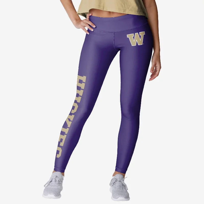 Washington Huskies Womens Solid Big Wordmark Legging Modern Women's 