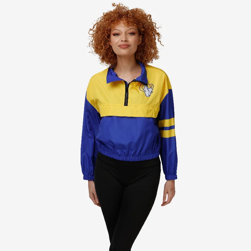 Los Angeles Rams Womens Winning Play Windbreaker Sustainable Organic