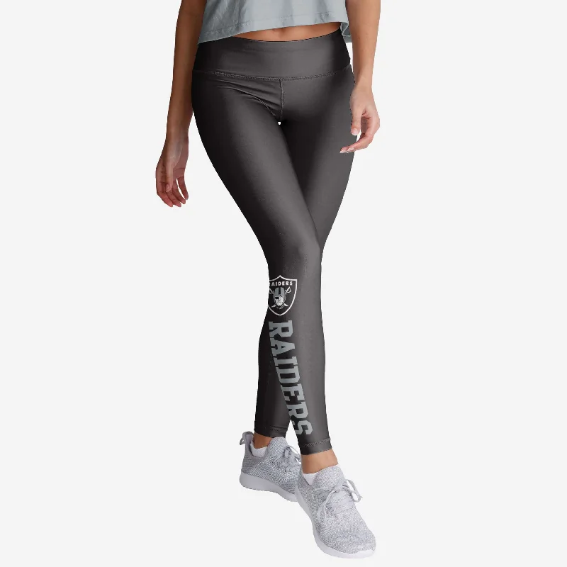 Las Vegas Raiders Womens Solid Wordmark Legging Youthful Women's Pop