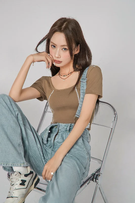 Simple Line Short-Sleeve T-Shirt garde