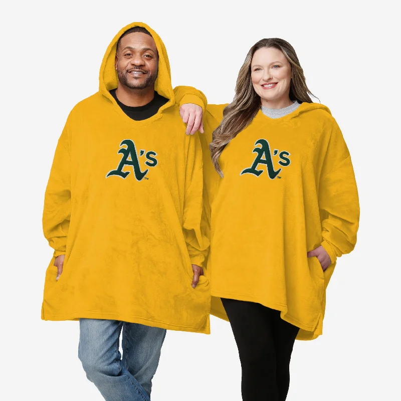 Oakland Athletics Lightweight Hoodeez Sleek Women's Metallic