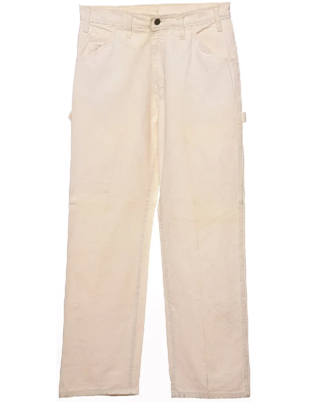 Dickies Beige Workwear Jeans - W32 L30 Relaxed Women's Beachy