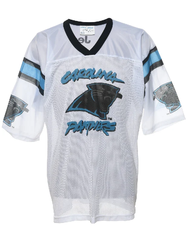 Mesh Carolina Panthers Printed T-shirt - XL Refined Women's Hand - crafted