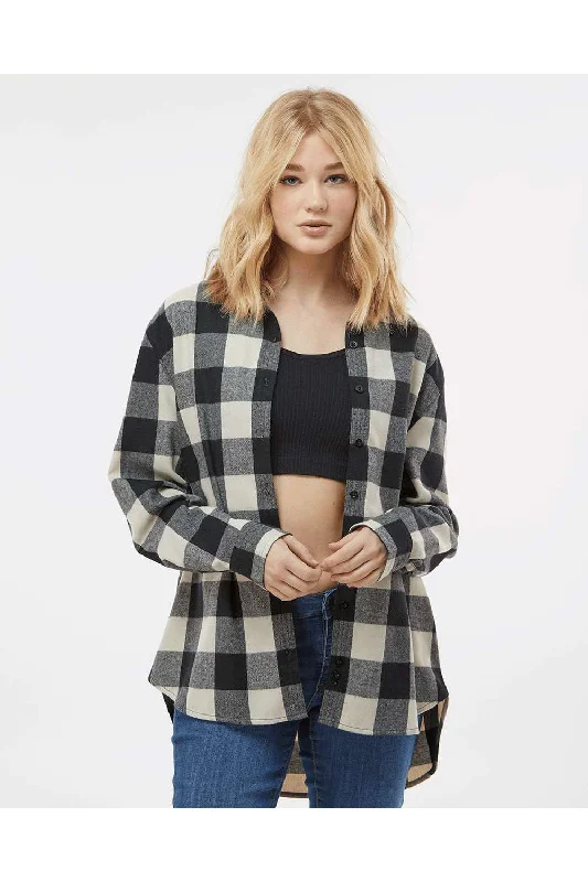 Burnside Womens Boyfriend Flannel Long Sleeve Button Down Shirt - Ecru/Black Buffalo Youthful Women's Pop Burnside Womens Boyfriend Flannel Long Sleeve Button Down Shirt - Ecru/Black Buffalo Youthful Women's Pop