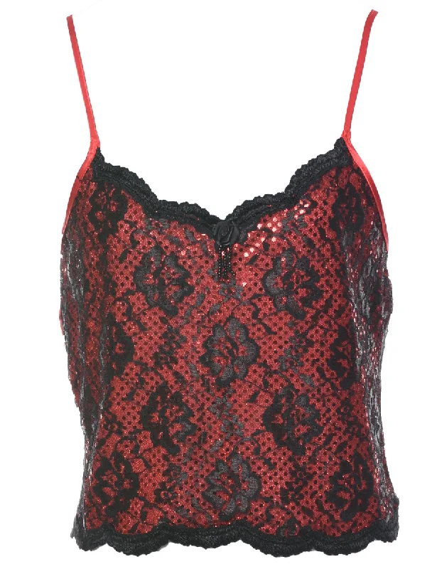 Sequined Evening Top - M Hip Women's Urban