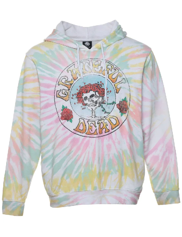 Tie-dye Multi-Color Grateful Dead Hoodie - L Youthful Women's Anime - inspired