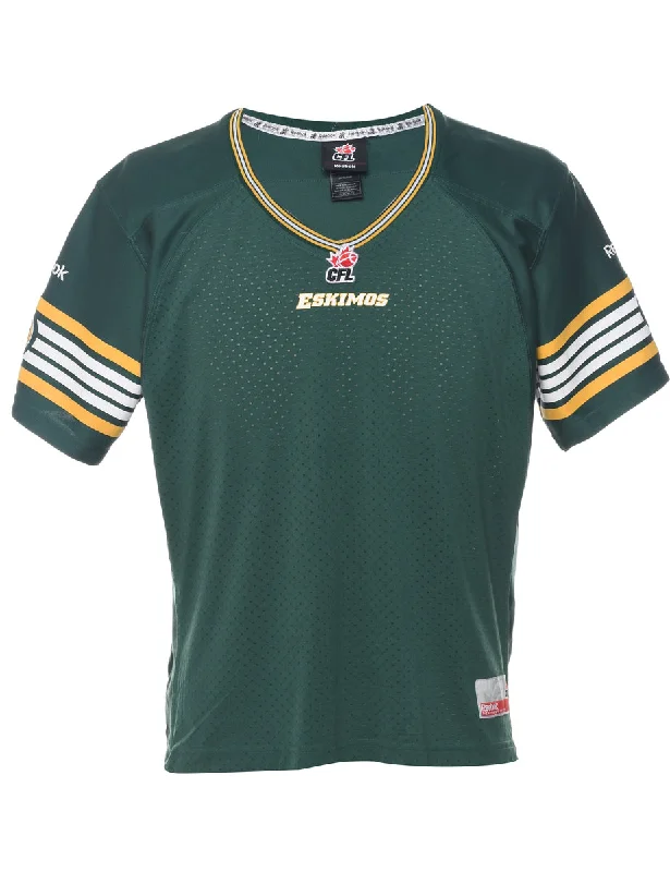 Reebok CFL Eskimos Sports T-shirt - XL Laid - back Women's Vibe
